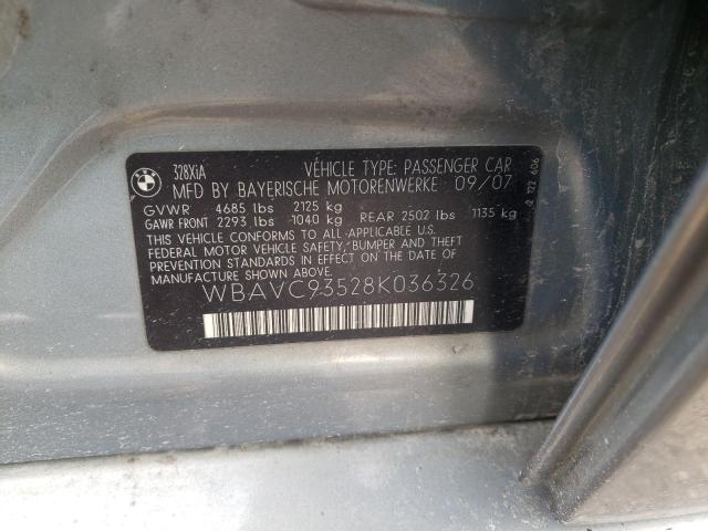 WBAVC93528K036326 BMW 328 XI