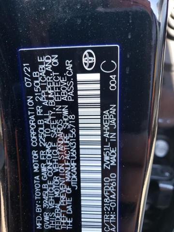 2022 TOYOTA PRIUS NIGH JTDKAMFU6N3156718