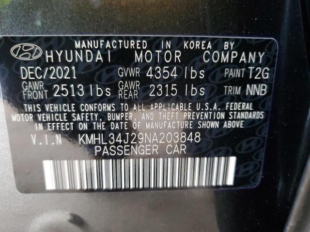 2022 HYUNDAI SONATA LIM - KMHL34J29NA203848