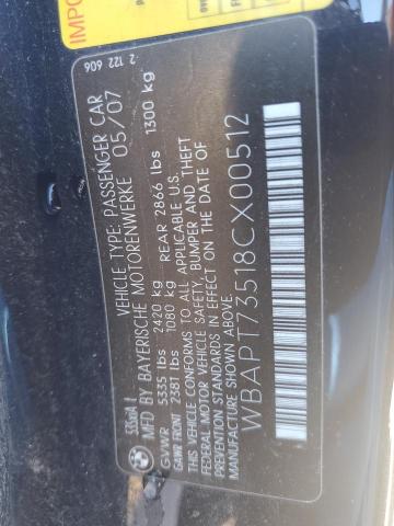 WBAPT73518CX00512 BMW 535 XI