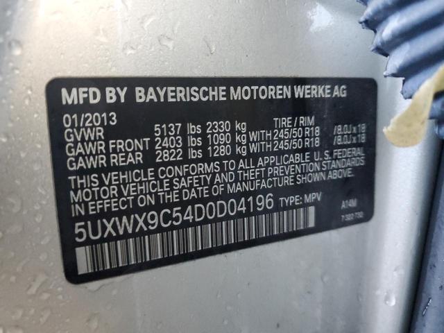5UXWX9C54D0D04196 BMW X3 Xdrive28i