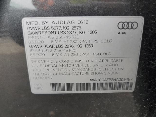 2017 AUDI SQ5 PREMIU - WA1CCAFP2HA009457
