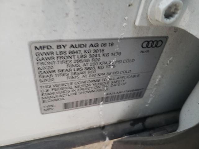 2019 AUDI Q7 PREMIUM WA1LAAF77KD048847