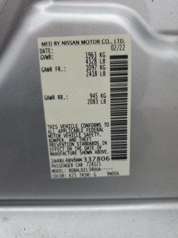 2022 NISSAN ALTIMA S - 1N4BL4BV6NN337806