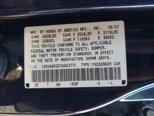 19UUA66207A043771 Acura TL