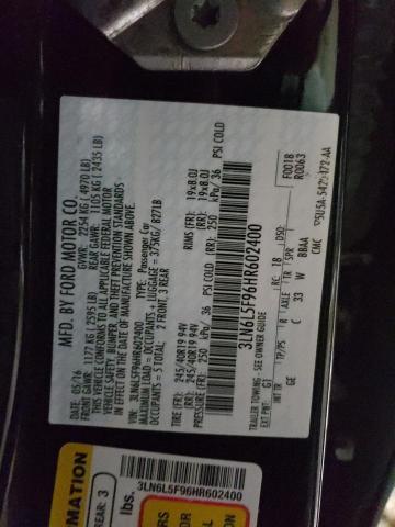 3LN6L5F96HR602400 Lincoln Mkz Reserve