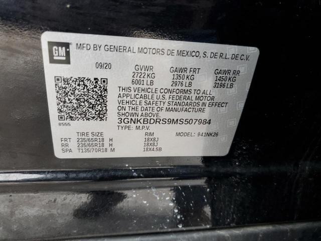 2021 CHEVROLET BLAZER 3LT - 3GNKBDRS9MS507984