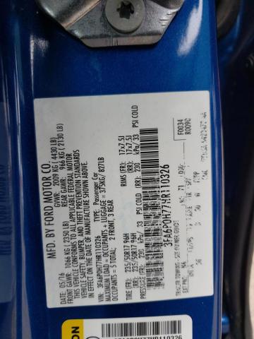 2017 FORD FUSION SE 3FA6P0H77HR110326