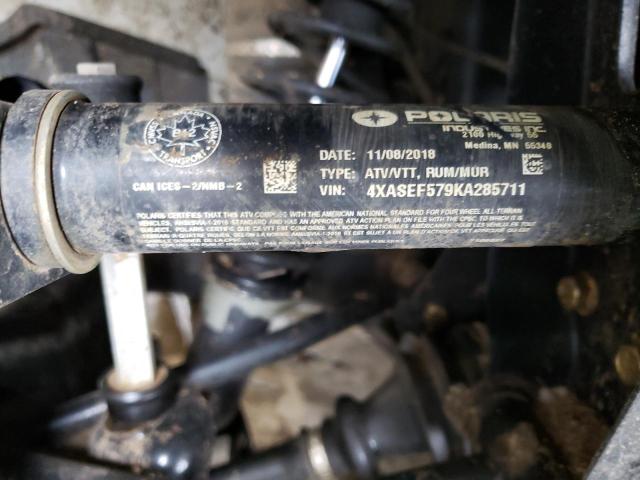 2019 POLARIS ATV 4XASEF579KA285711