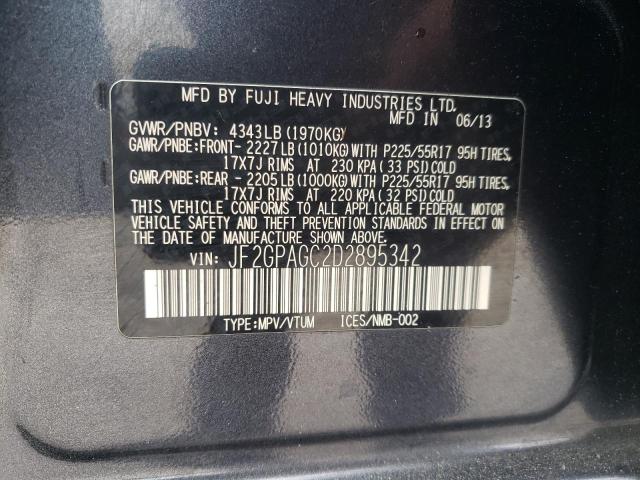 JF2GPAGC2D2895342 Subaru Xv Crosstrek 2.0 Limited