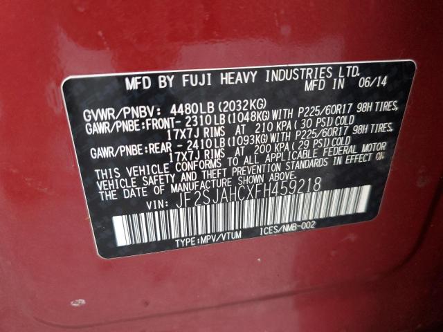 JF2SJAHCXFH459218 Subaru Forester 2.5i Limited