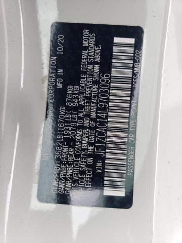 2020 SUBARU BRZ LIMITE JF1ZCAC14L9703096