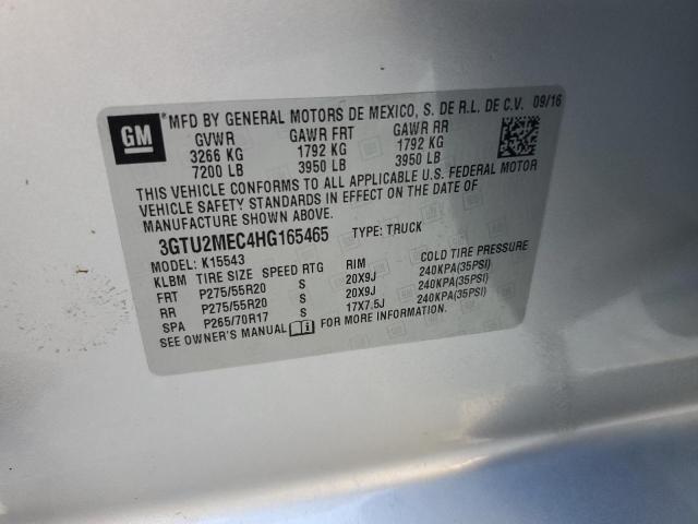 3GTU2MEC4HG165465 GMC Sierra