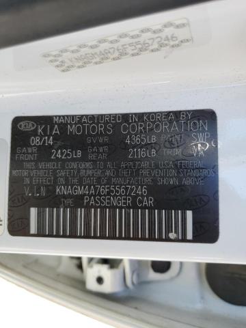 KNAGM4A76F5567246 KIA Optima Lx
