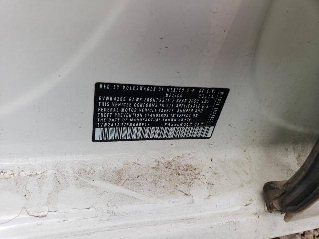 2015 VOLKSWAGEN GOLF TDI 3VW2A7AU7FM069917