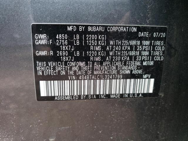 2020 SUBARU OUTBACK LI - 4S4BTALC1L3241799