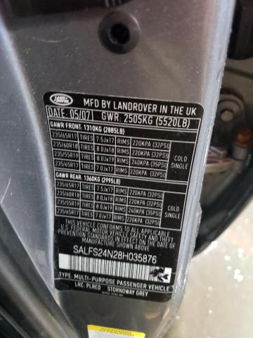 SALFS24N28H035876 Land Rover Lr2 Se Technology