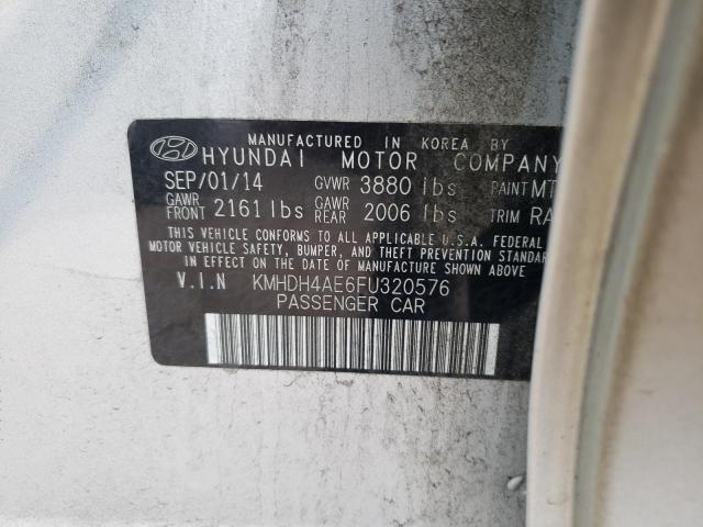 2015 HYUNDAI ELANTRA SE KMHDH4AE6FU320576