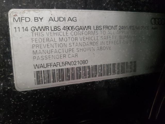 2015 AUDI A4 PREMIUM WAUFFAFL5FN021080