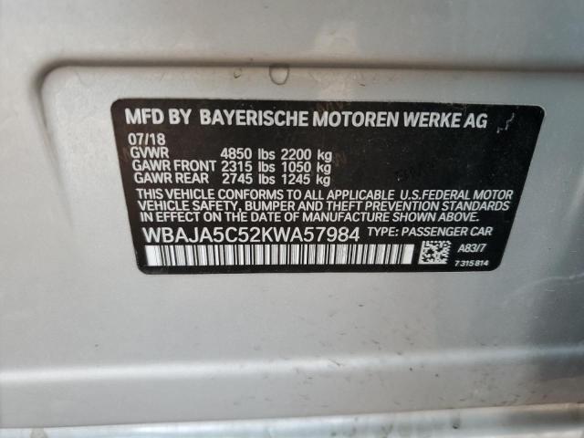 WBAJA5C52KWA57984 BMW 530 I