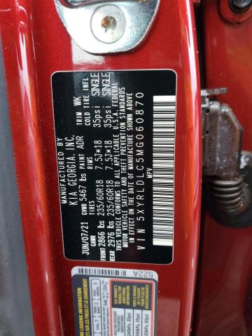 5XYRLDLC5MG060870 KIA SORENTO S