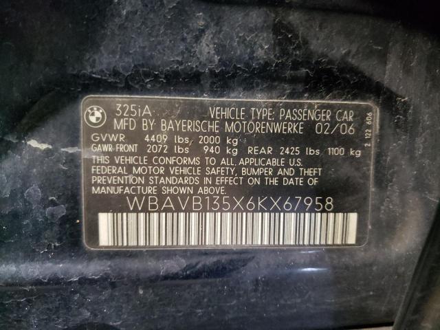 WBAVB135X6KX67958 BMW 325 I