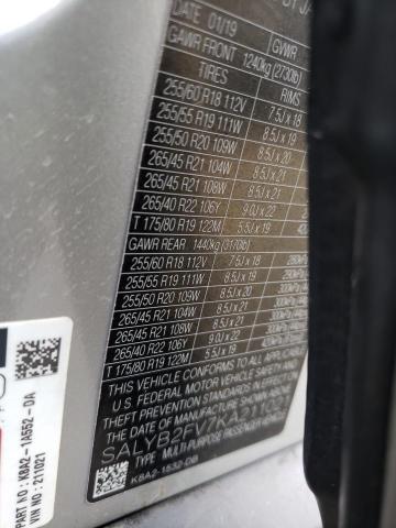 SALYB2FV7KA211021 Land Rover Range Rover Velar S