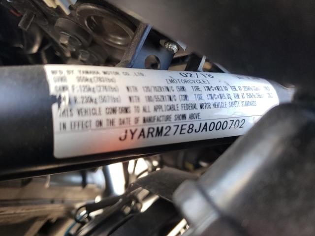 2018 YAMAHA MT07 JYARM27E8JA000702