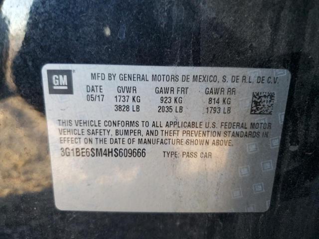 2017 CHEVROLET CRUZE LT - 3G1BE6SM4HS609666