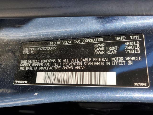 YV1622FS7C2106022 Volvo S60