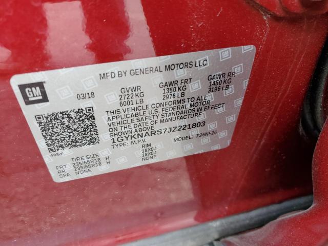 2018 CADILLAC XT5 - 1GYKNARS7JZ221803