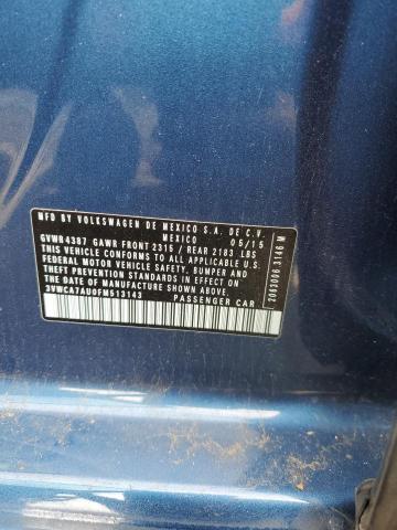 2015 VOLKSWAGEN GOLF SPORT - 3VWCA7AU0FM513143