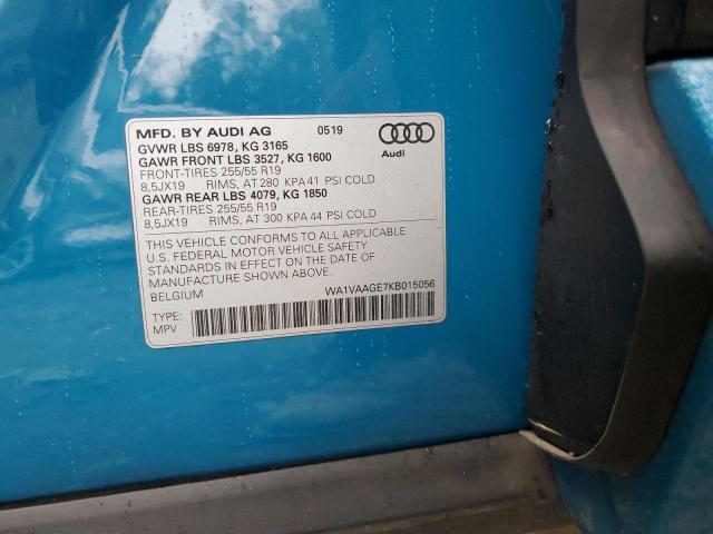 2019 AUDI E-TRON PRE - WA1VAAGE7KB015056