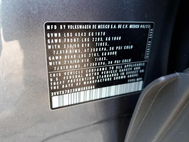 2022 VOLKSWAGEN TAOS SE - 3VVTX7B23NM085664