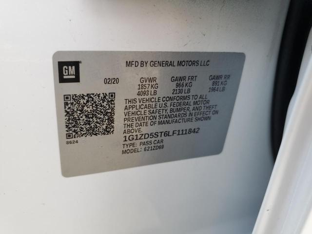 2020 CHEVROLET MALIBU LT 1G1ZD5ST6LF111842