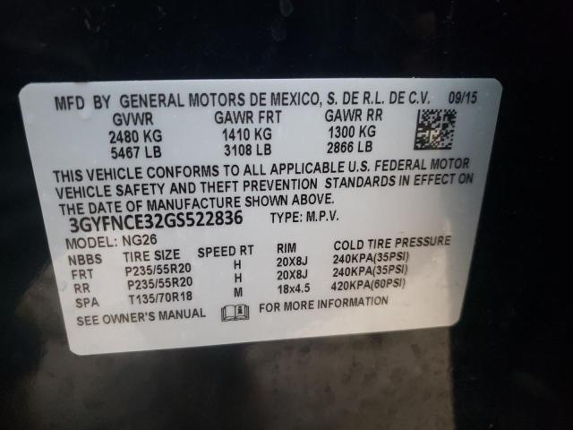 2016 CADILLAC SRX PERFOR - 3GYFNCE32GS522836