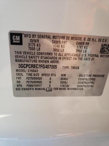 2015 CHEVROLET SILV1500 2 3GCPCREC7FG487005