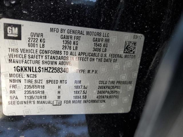 2017 GMC ACADIA SLE - 1GKKNLLS1HZ258340