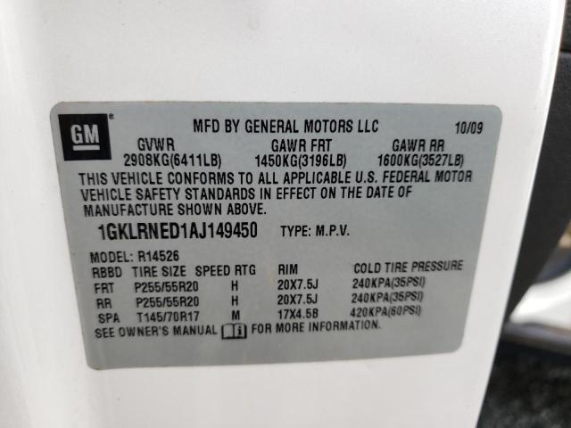 1GKLRNED1AJ149450 GMC Acadia Slt-2