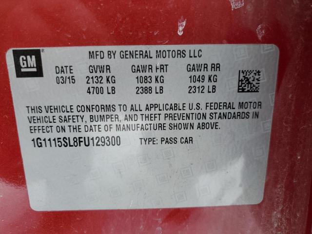 2015 CHEVROLET IMPALA LT - 1G1115SL8FU129300
