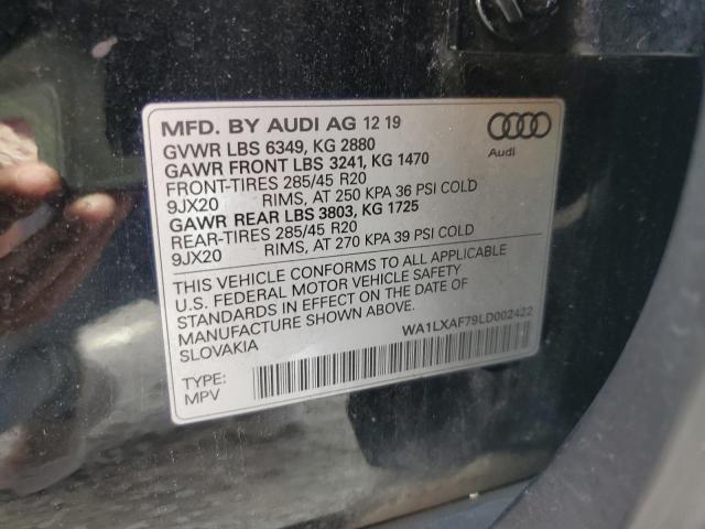 WA1LXAF79LD002422 2020 AUDI Q7, photo no. 13