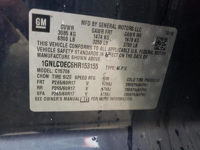 2017 CHEVROLET TAHOE POLI - 1GNLCDEC6HR153155
