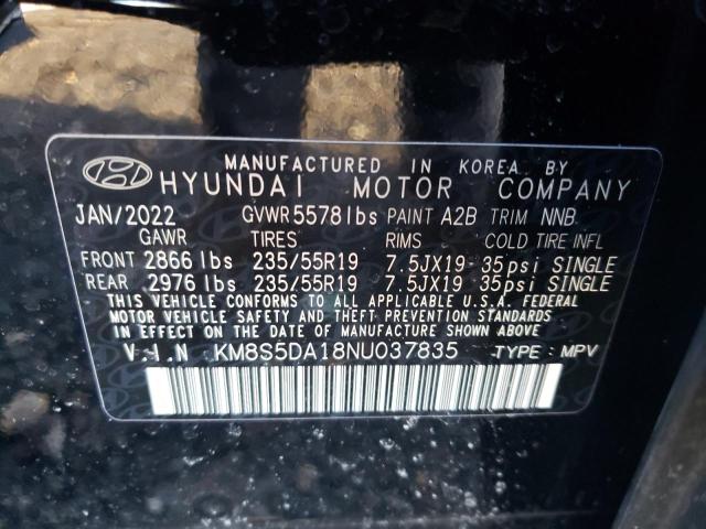 2022 HYUNDAI SANTA FE L - KM8S5DA18NU037835