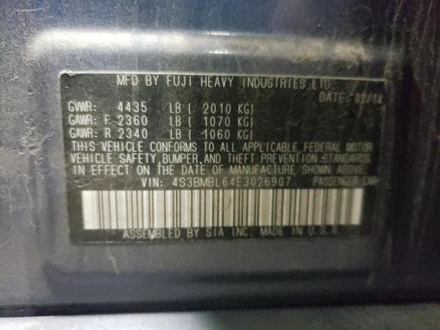 4S3BMBL64E3026907 Subaru Legacy 2.5i Limited