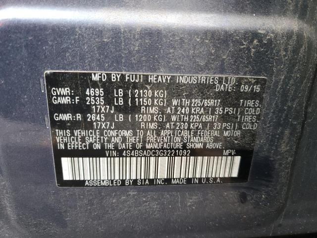 4S4BSADC3G3221092 Subaru Outback