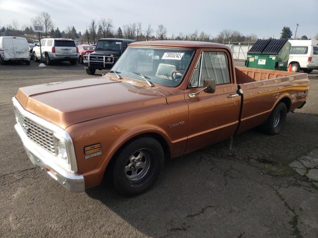 Salvage cars for sale at Portland, OR auction: 1971 Chevrolet C10