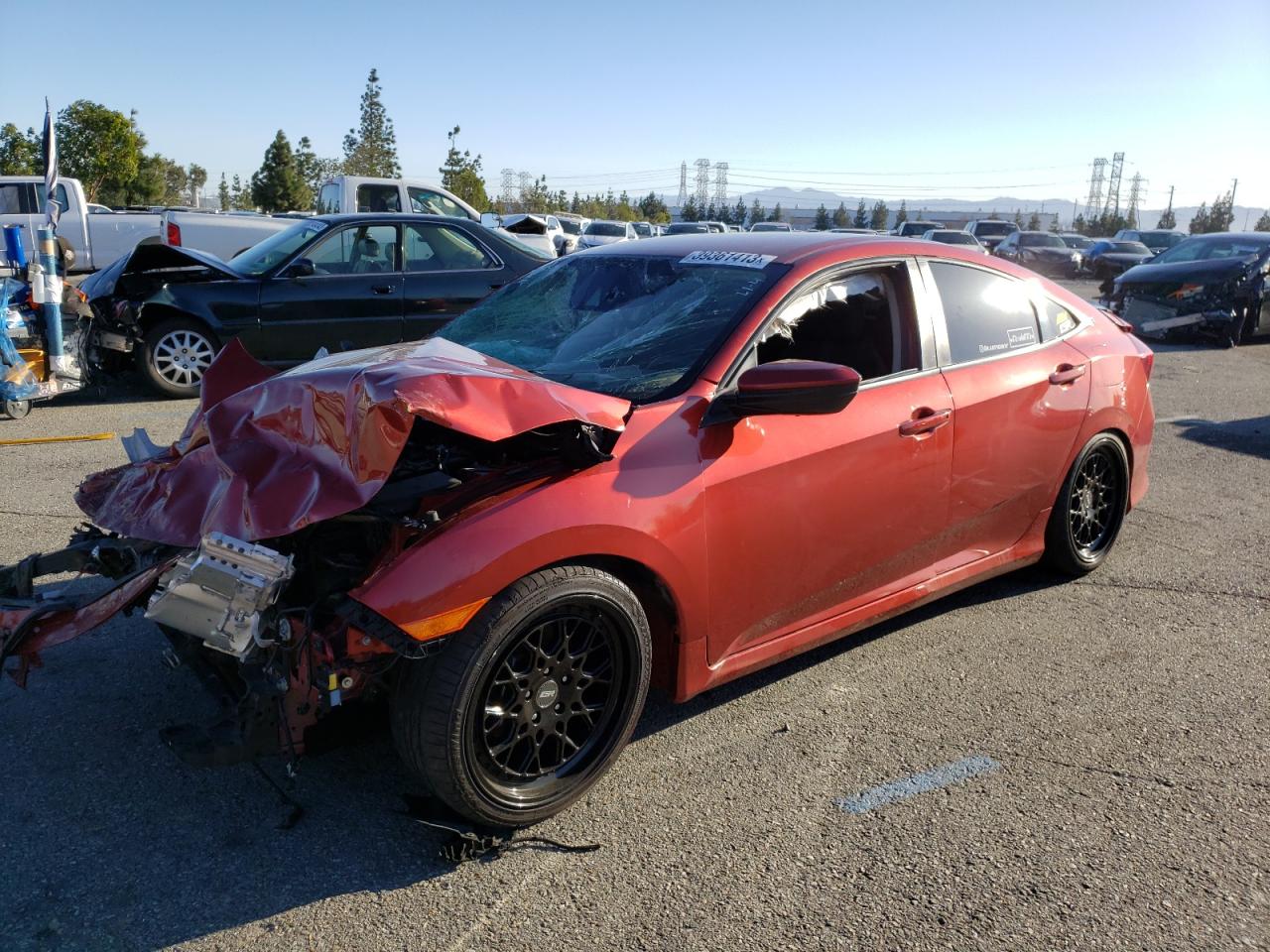 2020 Honda Civic Lx იყიდება Rancho Cucamonga-ში, CA - Front End