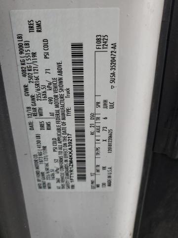 2019 FORD TRANSIT T- - 1FTYR1ZM4KKA39217