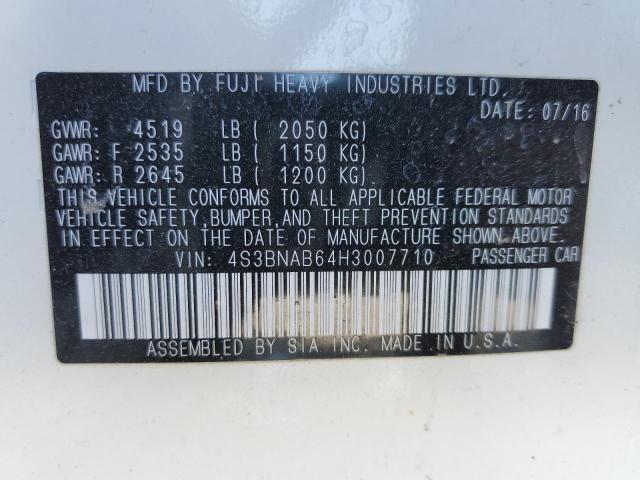 4S3BNAB64H3007710 Subaru Legacy 2.5i
