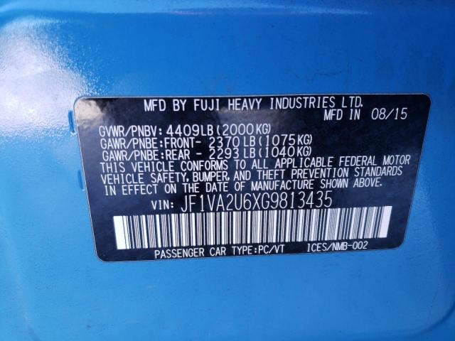 2016 SUBARU WRX STI LI - JF1VA2U6XG9813435